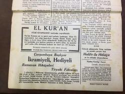 YENİ KÖROĞLU GAZETESİ - 24 ARALIK (KANUNUEVVEL) 1932 - SAYI: 487 - İNGİLİZ DONANMASI İRAN LİMANLARINDA CAKA SATIYOR - İSMET PAŞA DEDİĞİNİ YAPTI, BORÇ ALMADI, BORÇ ÖDEDİ - HALİFE İLE HÜLAGU - KAN, BIÇAK, TABANCA - PERŞEMBE RAMAZAN - MOSTRALIK OLMAK İSTEYENLERLE KIZ BABALARI, ŞU YAZIYI OKUYUN BAKALIM - HİKAYE, ŞEHİRLİNİN FENDİ KASABALIYI YENDİ - SARIK HAVALANDI - İDAM! - KIŞ ve MAHPES - BİR ARŞIN KAR - SİNEMALAR, ELHAMRA ve MELEK, EN BÜYÜK ARTİSTLER GRETA GARBO, RAMON NAVARRO, BÜYÜK CASUSLUK FİLMİ MATAHARİ - 6 ÇOCUKLULAR - TÜRKÇE EZAN - EL KUR'AN, HİLMİ KİTAPHANESİ - KANLI KULE CİNAYETİ, NASIL KURTULDU?