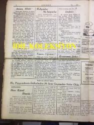 YENİ KÖROĞLU GAZETESİ - 28 ARALIK (KANUNUEVVEL) 1932 - SAYI: 488 - SIRPLARIN ETRAFINDA ÇEVRİLEN PUSU - MUHAREBE LAFLARI OLUYOR - ÇOK ŞÜKÜR GÜZELLİK MÜSABAKASI TOP ATTI, ŞEREFLİ TÜRK KIZLARI GEÇMİŞ OLSUN! - BU YIL AVRUPALILAR DA KIZLARINI MOSTRA ETMEKTEN VAZ GEÇTİLER - RAMAZAN HİKAYELERİ, HACI KAMİL İFTARDA -YOSMA UĞRUNA! - MAHPUSLAR NE İSTİYORLAR - HZ. PEYGAMBERİN İRTİHALİNDEN 30 SENE GEÇMEDEN NELER OLDU? - ERZURUM'A ŞEKER - SİNEMA, ELHAMRA, IVAN MAJUKİN'İN ESERİ MEÇHUL ÇAVUK, MELEK, KADIN ASKER OLUNCA - FENERBAHÇEDE 2 YILDIZ DAHA, ÜSTAT ZEKİ FİKRET, MUZAFFER CEVAT, NİYAZİ ve REŞAT - MADRABAZLARA DÜŞMEYELİM! - BİR KAZAN KAYNIYOR - YERLİ MALI DİYE - TÜRKÇE KUR'ANI KERİM, İZMİR'Lİ İSMAİL HAKKI BEY - FOTO ETEM, ŞIK ve ARTİSTİK FOTOĞRAF - KIRIKKALE, HALKSPOR KULÜBÜ FOTOĞRAFI, FOTO YILDIZ - HALİFE İLE HÜLAGU, İSLAM TARİHİ