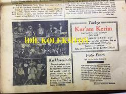 YENİ KÖROĞLU GAZETESİ - 28 ARALIK (KANUNUEVVEL) 1932 - SAYI: 488 - SIRPLARIN ETRAFINDA ÇEVRİLEN PUSU - MUHAREBE LAFLARI OLUYOR - ÇOK ŞÜKÜR GÜZELLİK MÜSABAKASI TOP ATTI, ŞEREFLİ TÜRK KIZLARI GEÇMİŞ OLSUN! - BU YIL AVRUPALILAR DA KIZLARINI MOSTRA ETMEKTEN VAZ GEÇTİLER - RAMAZAN HİKAYELERİ, HACI KAMİL İFTARDA -YOSMA UĞRUNA! - MAHPUSLAR NE İSTİYORLAR - HZ. PEYGAMBERİN İRTİHALİNDEN 30 SENE GEÇMEDEN NELER OLDU? - ERZURUM'A ŞEKER - SİNEMA, ELHAMRA, IVAN MAJUKİN'İN ESERİ MEÇHUL ÇAVUK, MELEK, KADIN ASKER OLUNCA - FENERBAHÇEDE 2 YILDIZ DAHA, ÜSTAT ZEKİ FİKRET, MUZAFFER CEVAT, NİYAZİ ve REŞAT - MADRABAZLARA DÜŞMEYELİM! - BİR KAZAN KAYNIYOR - YERLİ MALI DİYE - TÜRKÇE KUR'ANI KERİM, İZMİR'Lİ İSMAİL HAKKI BEY - FOTO ETEM, ŞIK ve ARTİSTİK FOTOĞRAF - KIRIKKALE, HALKSPOR KULÜBÜ FOTOĞRAFI, FOTO YILDIZ - HALİFE İLE HÜLAGU, İSLAM TARİHİ