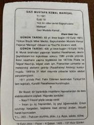 19 EYLÜL 2004 - TAKVİM YAPRAĞI - DOĞUM GÜNÜ HEDİYESİ - BÜYÜK SAATLİ MAARİF TAKVİMİ - ATATÜRK - İLHAMİ BEKİR TEZ- MUSTAFA KEMAL PAŞA'YA MAREŞALLIK RÜTBESİ VERİLDİ - İSTANBUL RASATHANESİ ŞEYHÜLİSLAM'IN KIŞKIRTMASIYLA 1580 DE YIKTIRILDI