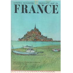 France Traveler's - National Geographic (Harita Map)