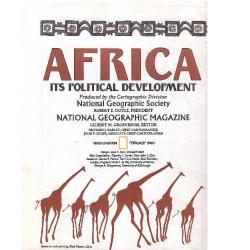 Africa Its Political Development - National Geographic (Harita Map)