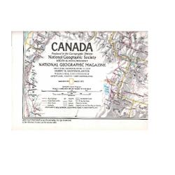 Canada Produced in the Cartograhic Division - National Geographic (Harita Map)