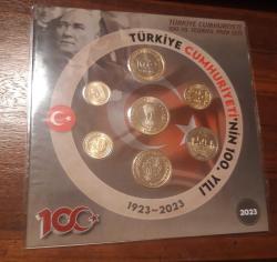 Türkiye Cumhuriyeti 100 . Yıl 2023 Tedavül Para Seti