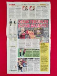 Fenerbahçe 0-3 Galatasaray - 9 Ocak 2023 - Fanatik Gazetesi Manşet Sayfası - Tek Yaprak