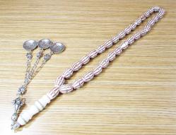 YARMA MiNeLi SARMAL PİRİNÇ İşLeMeLi KORYAN MERMER 33 Lük TESBİH......10x13mm
