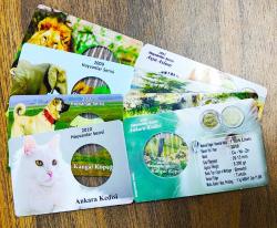 Hayvanlar Serisi 4 Adet Kapama ((Folder)) ((2010 Ankara Kedisi+Asya Aslanı+Sivas Kangal Köpeği+Fil))