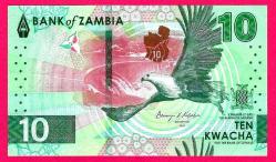ZAMBIA 10 Kwacha 2024 -2025 P New Issue UNC (TK 17 674) ÇİL
