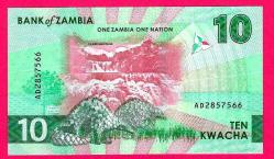ZAMBIA 10 Kwacha 2024 -2025 P New Issue UNC (TK 17 674) ÇİL