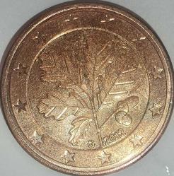 ALMANYA   2012 G   5 EUROCENT