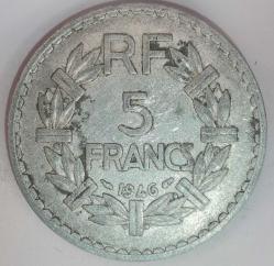 FRANSA 1946  5 FRANK