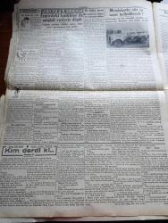 Cumhuriyet Gazetesi - 6 İkincikanun (Ocak) 1939 - Hangisi Önce Yazan Nadir Nadi Köşe Yazısı - Alman Leh Münasebeti - Hitler'le Leh Hariciye Nazırı Bek Uzun Bir Mülakat Yaptı - Vekiller Heyeti Dün İsmet İnönü'nün Riyasetinde Uzun Bir Toplantı Yaptı - Amerikan Cumhurreisi Roosevelt'in Nutku - Fransız Başvekili Daladye Dün Cezayire Hareket Etti - Katalonya Cephesinde Cereyan Eden Harbin Haritası - Yahudi Muhacereti Yazan Muharrem Feyzi Togay Köşe Yazısı - Tarihte Büyük Deniz Muharebeleri Nakleden Abidin Daver Yazı Dizisi - Fenerbahçe'nin Yeni İmar Projesi - Adana'nın  Kurtuluşunun 17. Yıldönümü - Atatürk'ten Hatıralar Ve İbretler Yazan İsmail Habib Yazı - Sinema Fernand Gravey Mi Gravet Mi Fotoğrafı - İlkbahar Geceleri Filmi Bu Akşam Taksim Sinemasında - Markopolo'nun Müthiş Maceraları Başrolde Gary Cooper Ve Sigrid Guri - Şarkın Debdebe Ve Saltanat Ülkesi Siyam - Bu Hafta Yapılacak Lig Maçları - Vefa Galatasaray Maçı - Fenerbahçe Süleymaniye Maçı - Kim Derdi Ki Yazan Vicky Baum