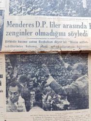 Cumhuriyet Gazetesi - 23 Ekim 1957 - Son Üç Gün Yazan Nadir Nadi Köşe Yazısı - Seçim Kampanyası Bu Akşam Sona Eriyor - İsmet İnönü Dün Ankara'da Adnan Menderes'e Cevap Verdi - Adnan Menderes Demokrat Partililer Arasında Zengin Olmadığını Söyledi Fotoğraf - Fuat Köprülü Dün Adnan Menderes'e Cevap Verdi - Şemsettin Günaltay'ın Adnan Menderes'e Sorduğu Sorular - Demokrat Parti Ağrı İsyanını İstismara Kalkıştı - Üniversitelilerle Demokrat Parti'liler Arasında Dün Geceki Hadise - 20 Liraya Bir Yahudi Nakleden M. Kenan Kan Yazı Dizisi - İblisin Kızı Yazan Guy Des Cars Yazı - Kime Neden Rey Vereceğiz Yazan Burhan Felek Köşe Yazısı - Behzad Budak Ve Raşid Rıza'nın 50. Sanat Yılları Fotoğrafı - İstanbul Müstakil Mebus Adayı Tarık Yakova Ne Diyor - Pasifik Cehennemi Filmi Ar Sinemasında - Şevket Yücesaz Orkestrası Manhattan Pavyonda - Atletizm Sahalarına Bir Yıldız Doğuyor Mustafa Mavi Engin - Eşfak Aykaç Sert Fakat Haklı Konuştu - Sana Nebati Margarin - Yalçın Granit Basketbol Oynayabilecek