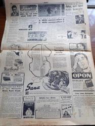 Cumhuriyet Gazetesi - 23 Ekim 1957 - Son Üç Gün Yazan Nadir Nadi Köşe Yazısı - Seçim Kampanyası Bu Akşam Sona Eriyor - İsmet İnönü Dün Ankara'da Adnan Menderes'e Cevap Verdi - Adnan Menderes Demokrat Partililer Arasında Zengin Olmadığını Söyledi Fotoğraf - Fuat Köprülü Dün Adnan Menderes'e Cevap Verdi - Şemsettin Günaltay'ın Adnan Menderes'e Sorduğu Sorular - Demokrat Parti Ağrı İsyanını İstismara Kalkıştı - Üniversitelilerle Demokrat Parti'liler Arasında Dün Geceki Hadise - 20 Liraya Bir Yahudi Nakleden M. Kenan Kan Yazı Dizisi - İblisin Kızı Yazan Guy Des Cars Yazı - Kime Neden Rey Vereceğiz Yazan Burhan Felek Köşe Yazısı - Behzad Budak Ve Raşid Rıza'nın 50. Sanat Yılları Fotoğrafı - İstanbul Müstakil Mebus Adayı Tarık Yakova Ne Diyor - Pasifik Cehennemi Filmi Ar Sinemasında - Şevket Yücesaz Orkestrası Manhattan Pavyonda - Atletizm Sahalarına Bir Yıldız Doğuyor Mustafa Mavi Engin - Eşfak Aykaç Sert Fakat Haklı Konuştu - Sana Nebati Margarin - Yalçın Granit Basketbol Oynayabilecek