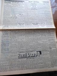 Cumhuriyet Gazetesi - 3 Şubat 1941 - Harpten Sonraki Facia Yazan Yunus Nadi Köşe Yazısı - Metaksas İçin Ayin Fotoğrafı -  Alman Tayyareleri Libay Üslerine Akın Yaptılar -Eritrede Agordat Ve Bierundi Zaptedildi - Berlin Vichy İrtibatı Kesilmek Üzere - Arnavutluk Cephelerinde Son Vaziyeti Gösterir Harita - Beşiktaş 5 Beyoğluspor 1 Fotoğraf - Galatasaray Kasımpaşayı 5 0 Yendi - Büyük Muasırlar Yazan Winston Churchill Yazı Dizisi - Körler Orkestrasının Konseri - Kızıl Vazo Yazan Peride Celal Yazı Dizisi - Yeni Irak Kabinesi Kuruldu - İş İnada Bindi Galiba Yazan Burhan Felek Köşe Yazısı - 5 Resim Sergisi Yazan Fikret Adil - Münir Nurettin Yarın Akşam Zengin Programlı Bir Konser Veriyor - Lig Maçlarında Puan Vaziyeti - Şehir Tiyatrosu İstiklal Caddesi Komedi Kısmında Kiralık Odalar - Çapamarka - Tungsram - Nevrozin Ağrı Kesici - Türkiye Cumhuriyeti Ziraat Bankası - Singer Saatleri