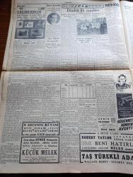 Cumhuriyet Gazetesi - 3 Şubat 1941 - Harpten Sonraki Facia Yazan Yunus Nadi Köşe Yazısı - Metaksas İçin Ayin Fotoğrafı -  Alman Tayyareleri Libay Üslerine Akın Yaptılar -Eritrede Agordat Ve Bierundi Zaptedildi - Berlin Vichy İrtibatı Kesilmek Üzere - Arnavutluk Cephelerinde Son Vaziyeti Gösterir Harita - Beşiktaş 5 Beyoğluspor 1 Fotoğraf - Galatasaray Kasımpaşayı 5 0 Yendi - Büyük Muasırlar Yazan Winston Churchill Yazı Dizisi - Körler Orkestrasının Konseri - Kızıl Vazo Yazan Peride Celal Yazı Dizisi - Yeni Irak Kabinesi Kuruldu - İş İnada Bindi Galiba Yazan Burhan Felek Köşe Yazısı - 5 Resim Sergisi Yazan Fikret Adil - Münir Nurettin Yarın Akşam Zengin Programlı Bir Konser Veriyor - Lig Maçlarında Puan Vaziyeti - Şehir Tiyatrosu İstiklal Caddesi Komedi Kısmında Kiralık Odalar - Çapamarka - Tungsram - Nevrozin Ağrı Kesici - Türkiye Cumhuriyeti Ziraat Bankası - Singer Saatleri