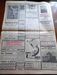 Cumhuriyet Gazetesi - 3 Şubat 1941 - Harpten Sonraki Facia Yazan Yunus Nadi Köşe Yazısı - Metaksas İçin Ayin Fotoğrafı -  Alman Tayyareleri Libay Üslerine Akın Yaptılar -Eritrede Agordat Ve Bierundi Zaptedildi - Berlin Vichy İrtibatı Kesilmek Üzere - Arnavutluk Cephelerinde Son Vaziyeti Gösterir Harita - Beşiktaş 5 Beyoğluspor 1 Fotoğraf - Galatasaray Kasımpaşayı 5 0 Yendi - Büyük Muasırlar Yazan Winston Churchill Yazı Dizisi - Körler Orkestrasının Konseri - Kızıl Vazo Yazan Peride Celal Yazı Dizisi - Yeni Irak Kabinesi Kuruldu - İş İnada Bindi Galiba Yazan Burhan Felek Köşe Yazısı - 5 Resim Sergisi Yazan Fikret Adil - Münir Nurettin Yarın Akşam Zengin Programlı Bir Konser Veriyor - Lig Maçlarında Puan Vaziyeti - Şehir Tiyatrosu İstiklal Caddesi Komedi Kısmında Kiralık Odalar - Çapamarka - Tungsram - Nevrozin Ağrı Kesici - Türkiye Cumhuriyeti Ziraat Bankası - Singer Saatleri