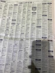 SABAH İSTANBUL ÖZEL SERİ SARI SAYFALAR GAZETESİ - 9 Kasım 1998 - sigorta-garson-mobilya-kuaför-Çocuk bakım-emlakçı-sağlık-tahsilatçı-şoför-temizlik elemanı-tezgahtar-tornacı-kasap-pastane-muhasebe-Beşiktaş-Beykoz-Alibeyköy-Bağcılar-Bakırköy-Gayrettepe-laleli-Levent-Gaziosmanpaşa-Fatih-Beşiktaş-Fındıkzade-Küçükçekmece-Ortaköy-Florya-Fulya- Üsküdar-Göztepe-Bağlarbaşı-Ataşehir-Yalova-Tuzla-Avcılar-Ulus-Merter-Anadoluhisarı-Tarabya-Sefaköy-yakacık-Suadiye-moda-kazasker-Maltepe-Kartal-Kalamış-Kadıköy-bostancı-akatlar Mecidiyeköy-Kocamustafapaşa-Çamlıca-Koşuyolu-Pendik-Kozyatağı-Ford-Mercedes-Citroen-BMW-Mazda-Kartal-Renault-Opel-Nissan-Mitsubishi-Kartal-Tempra-Doğan-Şahin-Murat-Abana- Karaca-muko Tekstil-best eğitim merkezi-Köhler elektrik sayaçları-Ülker Plasiyerler-okyanus gıda Sanayi-Semeteks tekstil-bosmar-tülay emlak Ekşioğlu Çınarcık kent-İstanbul telekom-ikizler Telshop-bayraktar otomotiv-Emin otomotiv-zirve otomotiv