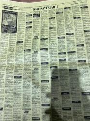 SABAH İSTANBUL ÖZEL SERİ SARI SAYFALAR GAZETESİ - 9 Kasım 1998 - sigorta-garson-mobilya-kuaför-Çocuk bakım-emlakçı-sağlık-tahsilatçı-şoför-temizlik elemanı-tezgahtar-tornacı-kasap-pastane-muhasebe-Beşiktaş-Beykoz-Alibeyköy-Bağcılar-Bakırköy-Gayrettepe-laleli-Levent-Gaziosmanpaşa-Fatih-Beşiktaş-Fındıkzade-Küçükçekmece-Ortaköy-Florya-Fulya- Üsküdar-Göztepe-Bağlarbaşı-Ataşehir-Yalova-Tuzla-Avcılar-Ulus-Merter-Anadoluhisarı-Tarabya-Sefaköy-yakacık-Suadiye-moda-kazasker-Maltepe-Kartal-Kalamış-Kadıköy-bostancı-akatlar Mecidiyeköy-Kocamustafapaşa-Çamlıca-Koşuyolu-Pendik-Kozyatağı-Ford-Mercedes-Citroen-BMW-Mazda-Kartal-Renault-Opel-Nissan-Mitsubishi-Kartal-Tempra-Doğan-Şahin-Murat-Abana- Karaca-muko Tekstil-best eğitim merkezi-Köhler elektrik sayaçları-Ülker Plasiyerler-okyanus gıda Sanayi-Semeteks tekstil-bosmar-tülay emlak Ekşioğlu Çınarcık kent-İstanbul telekom-ikizler Telshop-bayraktar otomotiv-Emin otomotiv-zirve otomotiv