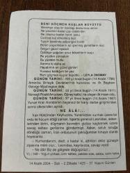 14 ARALIK 2004 - TAKVİM YAPRAĞI - DOĞUM GÜNÜ HEDİYESİ - BÜYÜK SAATLİ MAARİF TAKVİMİ - CHATEAUBRIAND - LEYLA ONOMAY - AMERİKA'NIN İLK BAŞKANI GEORGE WASHİNGTON ÖLDÜ - NORVEÇLİ ROALD AMUDSEN GÜNEY KUTBUNA ULAŞAN İLK İNSAN OLDU - YUNAN KRALI KONSTANTİN ÜLKESİNDEN AYRILDI - NE ALA