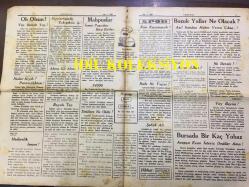 YENİ KÖROĞLU GAZETESİ - 8 ŞUBAT 1933 - SAYI: 500 - ALMANYA'DAKİ YENİ HÜKUMET FRANSIZI KORKUTUYOR - SAT MALI AL BALI - KARADENİZE ÇIKACAK MAL, AKDENİZDEN GİDECEK MAHSUL İÇİN DEVLET ADAMLARI YERİNDE ARAŞTIRMA YAPTILAR - BURSA'DA BİRKAÇ YOBAZIN MARİFEYİ - NEDEN KIYDI? PARASIZLIKTAN! - HEDİYELİK İMAM, HİKAYE - BOYALI TUZ - SİNEMA MELEK ve ELHAMRA'DA, BU GECE BENİ SEV, MAURICE CHEVALIER İLE JEANETTE MAC DONALD'IN ŞAHESERİ - RAKI NE YAPAR? - ŞAFAK ALİ - BOZUK YOLLAR NE OLACAK? - BURSA'DA BİRKAÇ  YOBAZ ARAPÇA EZAN İSTERİZ DEDŞKER AMA! - HALİFE İLE HÜLAGU, İSLAM TARİHİ, HÜLAGU BAĞDADA DAYANDI, ÖZ TÜRKÇE YAZDIĞI NAMEYİ HALİFEYE YOLLADI. FAKAT ARAP HALİFE HAMAM ALEMLERİNDE KEYFEDİYORDU - ADAPAZARI VOLEYBOL TAKIMI 1933 FOTOĞRAFI - YÜZBAŞI CELAL