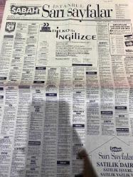 SABAH İSTANBUL ÖZEL SERİ SARI SAYFALAR GAZETESİ - 1 Temmuz 1998 - sigorta-garson-mobilya-kuaför-Çocuk bakım-emlakçı-sağlık-tahsilatçı-şoför-temizlik elemanı-tezgahtar-tornacı-kasap-pastane-muhasebe-Beşiktaş-Beykoz-Alibeyköy-Bağcılar-Bakırköy-Gayrettepe-laleli-Levent-Gaziosmanpaşa-Fatih-Beşiktaş-Fındıkzade-Küçükçekmece-Ortaköy-Florya-Fulya- Üsküdar-Göztepe-Bağlarbaşı-Ataşehir-Yalova-Tuzla-Avcılar-Ulus-Merter-Anadoluhisarı-Tarabya-Sefaköy-yakacık-Suadiye-moda-kazasker-Maltepe-Kartal-Kalamış-Kadıköy-bostancı-akatlar Mecidiyeköy-Kocamustafapaşa-Çamlıca-Koşuyolu-Pendik-Kozyatağı-Ford-Mercedes-Citroen-BMW-Mazda-Kartal-Renault-Opel-Nissan-Mitsubishi-Kartal-Tempra-Doğan-Şahin-Murat-erk gıda sanayi-Newport restaurant-Vartex-Imeksan makina mühendisi-meroto-Yeditepe hipermarket-yücel giyim-Real export-Anjelik-Panofis-telephone shop-özel emlakçılık kursu-İstanbul telekom-west telekom-gürses oto-gökçe oto-üç el otomotiv-suzuki