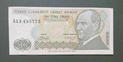 7 Emisyon A 14 Seri 10 Lira Çil