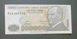 7 Emisyon A 14 Seri 10 Lira Çil