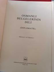 Osmanlı Belgelerinin Dili (Diplomatik) Deri Cilt Özel  Basım Ciltte