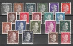1941 ve 1943 Almanya Reich OSTLAND Sürşarjlı 2 Tam Seri Komple Set MNH. LÜKS KONDİSYON.