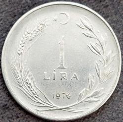 1 LİRA, 1976 ÇÇT düz