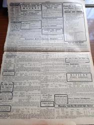 Cumhuriyet Gazetesi - 23 Birincikanun (Aralık) 1943 - Mahmut Esat Bozkurt Yazan Şükrü Kaya Köşe Yazısı - Japonya İçin Nihai Zafer - Başvekil Tojo 1944 Senesi İçin Japonya Milletine Zafer Vadediyor - Ada Çanları Temizleniyor - Kahire'de Askeri Bir Anlaşma İmzalandı - Hitler Berlin Halkına Dua Ediyor - Londra Halkevi - Sovyet Orduları Vitebsk'e Yaklaştı - 7 Misli Artan Balık Fiyatları - Lüferin Kilosu 350 Uskumrunun 200 Oldu - Ortona Şehrinde Tank Savaşları Oluyor - Maarif Vekili Hasan Ali Yücel'in Mecliste Söyledikleri - Yıldız 1944 Yıllığı Bugün Çıktı - Anadolu'da Dolaşan Tuluat Kumpanyaları - Zehirli Gaz Kullanmayı İsteyenler Aldanıyorlar Yazan Emekli General H. Emir Erkilet - Şişli Telefon Santrali Genişletildi - Vatan Kahramanları Kadıköy Süreyya Sinemasında - Yugoslavyadaki Mukavemet Hareketleri Yazan Ömer Rıza Doğrul Köşe Yazısı - Ali İhsan Sabis Davaları - Bulgar Başvekili Bojilif Türkiye Orta Elçisi Vasfi Menteşoğlu Kabul Etti - Hukuk Fakültesinde Mahmut Esad Bozkurt Merasimi