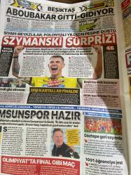 Fotomaç Spor Gazetesi - 15 Mart 2024 -Barış Dinçarslan-Cem altıparmak-Aylin Bermant-Öyküm Kanbir-Anıl Köroğlu-Sergen Dağ-Ulaş Uzunöner-Efe Uysal-Ali Baransel-Hüseyin Özkök-Şafak Gözmen-Fenerbahçe konferans liginde çeyrek finalde-ndombele-mehmet büyükekşi-uefa başkanı ceferin-Damian Szymanski-Wilfred Ndidi-Ayasofya stadı-Mert Hakan Yandaş-İsmail Kartal-Tadic-Vincenzo Montella-Gürcan Bilgiç-İrfan Can Kahveci-Osayi Samuel-Emre Bol-Samsunspor teknik direktörü Gisdol-İlhan Palut-Abdullah avcı-Halil umut meler-Nicolas pepe-Trezequet-EuroLeague-Valencia-Göztepe-Bülent Uygun-Hikmet Karaman-Meunier-Timur Sırt-Arif Sancaktaroğlu-Ndidi-idefix-Savaş Çorlu-Zaniolo-Dursun Özbek