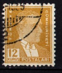 1933-1940 İkinci ATATURK Serisi 12 Kuruş (ws0791)