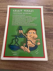 Gelgit terazi burcu  keskin color kartpostalı 18x12cm    ebatında