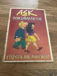 Efemera - Aşk dokunmaktır çözsen anlayacağız aydın a.ş.  kartpostalı 18x12cm    ebatında - kitantik - kitaLog