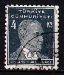 1933-1940 İkinci ATATURK Serisi 4 Kuruş (ws0805)