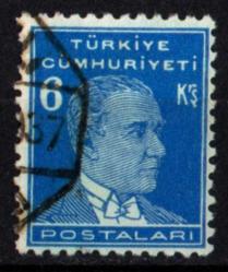 1933-1940 İkinci ATATURK Serisi 6 Kuruş (ws0813)