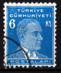 1933-1940 İkinci ATATURK Serisi 6 Kuruş (ws0814)