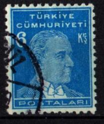 1933-1940 İkinci ATATURK Serisi 6 Kuruş (ws0815)