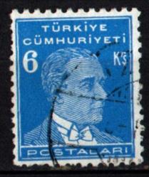 1933-1940 İkinci ATATURK Serisi 6 Kuruş (ws0816)