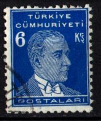 1933-1940 İkinci ATATURK Serisi 6 Kuruş (ws0818)