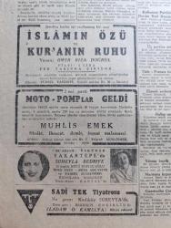 Cumhuriyet Gazetesi - 27  Temmuz 1946 - Memleket Sanayi İçin Değil Sanayi Memleket İçin Yazan Abidin Daver Köşe Yazısı - Halk Partisinin Almayı Düşündüğü Tedbirler - İzmir'de Demokrat Parti'nin Mitingi Ve Osman Kapani Nutuk Fotoğrafı - Kadın Havacımız Bayan Yıldız Kaza Geçirdi - Nürnberg Mahkemesi - Açılan Ve Açılacak Milletvekilleri - Kazanamayan Adayların Aldıkları Rey Miktarı - Mareşal Fevzi Çakmak'ı Ziyaret - Suzan Yakar Yakartepe'de - İlk Atom Amirali William Blandy - Kalkınma Partisindeki Hadise Durum Nuri Demirağın Aleyhinde -  Ekmek Serbest Bırakılacak - Amcabeye Göre Çizen Cemal Nadir - Yuvarlak Masa Konferansı Yazan Ömer Rıza Doğrul Köşe Yazısı - Sonsuz Panayır Yazan Halide Edip Adıvar Yazı Dizisi - Suudi Arabistan Suriye Koridorunu İstiyor - Bursa İstanbul Hava Seferleri Her Gün Yapılacak - Buna Rufailer Mi Karışır Yazan Burhan Felek Köşe Yazısı - Bernard Shaw'ın 90. Yıldönümü - Safiye Ayla Mustafa Çağlar Ve Mefharet Yıldırım Cağaloğlu Çiftesaraylar Bahçesinde - Krem Nevin