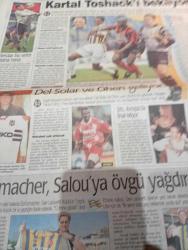 Fotomaç Spor Gazetesi - 30 Haziran 1998-almanya ve Hollanda çeyrek finalist-haydar pınarcı-fenerbahçe-güngör şahinkaya-faik çetiner-altay Macar diosgyori ile eşleşti-bachirou salou-baskan vekili gürbüz refioğlu-ali yıldırım-hasan çil-aygün özipek-galatasaray-beşiktaş-trabzonspor-fatih terim-toshack-gordon-davids-kanarya havuzda bülbül gibi-kartal toshackı bekliyor-alparslan eratlı-faik çetiner-yavuz güler-del solar ve öven yarın İstanbul'a gelecek-selçuk yula-vahap hacıoğlu-köksal öner-ali kemal yıldırım