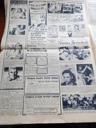 Cumhuriyet Gazetesi - 26 Şubat 1955 - Başvekil Adnan Menderes Dün Bağdat'tan Geri Döndü - Başvekil Adnan Menderes Bağdat Havaalanında Nuri Said Paşa İle Birlikte Fotoğraf - 2,5 ve 5 Liralıklar Metal Oluyor - Fransa Ordu Takımı İle Maç Yapacağız -  Yeni 100 Hastane Asistanı İçin Mecliste Dünkü Tartışmalar - Fantezi Kravatlı Sahte Şubat Mehmet Kuloğlu - 8000 Beyin Ameliyatı Yapan Cerrah Herbert Oliver İstanbul'da - Sisli Ufuklar Yazan Taylor Caldwell Yazı Dizisi - Önümüzdeki 5 Yıl Harp Olmayacak - Hacıbeyzade Yazan Burhan Felek Köşe Yazısı - Fenerbahçe Hacettepeyi 6 3 Yendi - İstanbul Venedik Kılıç Müsabakaları - Bir Bekarın Sevgilileri Yazan Maurice Dekobra Yazı Dizisi - İstanbul Belediyesi Şehir Tiyatroları Dram Kısmında Altıncı Kat Oyunu - Günün Resimleri - Resimli Roman Gangsterler Yatağı Yazan George Simenon - Günün Resimleri - Shell - Gözen Kremleri - Facta Hesap Makinesi