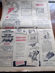 Cumhuriyet Gazetesi - 26 Şubat 1955 - Başvekil Adnan Menderes Dün Bağdat'tan Geri Döndü - Başvekil Adnan Menderes Bağdat Havaalanında Nuri Said Paşa İle Birlikte Fotoğraf - 2,5 ve 5 Liralıklar Metal Oluyor - Fransa Ordu Takımı İle Maç Yapacağız -  Yeni 100 Hastane Asistanı İçin Mecliste Dünkü Tartışmalar - Fantezi Kravatlı Sahte Şubat Mehmet Kuloğlu - 8000 Beyin Ameliyatı Yapan Cerrah Herbert Oliver İstanbul'da - Sisli Ufuklar Yazan Taylor Caldwell Yazı Dizisi - Önümüzdeki 5 Yıl Harp Olmayacak - Hacıbeyzade Yazan Burhan Felek Köşe Yazısı - Fenerbahçe Hacettepeyi 6 3 Yendi - İstanbul Venedik Kılıç Müsabakaları - Bir Bekarın Sevgilileri Yazan Maurice Dekobra Yazı Dizisi - İstanbul Belediyesi Şehir Tiyatroları Dram Kısmında Altıncı Kat Oyunu - Günün Resimleri - Resimli Roman Gangsterler Yatağı Yazan George Simenon - Günün Resimleri - Shell - Gözen Kremleri - Facta Hesap Makinesi