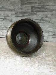 Antika Osmanlı Kalem İşçilikli Nadir Büyük Bronz Kase