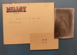 Efemera - Cafer Tayyar Paşa TEREKESİNDEN,  Edirne Mebusu Cafer Tayyar yazılı kartviziti. Cafer Tayyar Paşa Negatif Fotoğraf Filmi. Artık Yeter Söz MilletIn Antetli Parti ZARFI. - kitantik - kitaLog