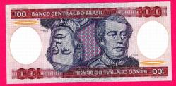 Brazil, 100 cruzeiros, ND (1984), P-198b, UNC (TK 17 696) ÇİL
