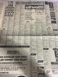 SABAH İSTANBUL ÖZEL SERİ SARI SAYFALAR GAZETESİ - 16 Aralık 1992 - sigorta-garson-mobilya-kuaför-Çocuk bakım-emlakçı-sağlık-tahsilatçı-şoför-temizlik elemanı-tezgahtar-tornacı-kasap-pastane-muhasebe-Beşiktaş-Beykoz-Alibeyköy-Bağcılar-Bakırköy-Gayrettepe-laleli-Levent-Gaziosmanpaşa-Fatih-Beşiktaş-Fındıkzade-Küçükçekmece-Ortaköy-Florya-Fulya- Üsküdar-Göztepe-Bağlarbaşı-Ataşehir-Yalova-Tuzla-Avcılar-Ulus-Merter-Anadoluhisarı-Tarabya-Sefaköy-yakacık-Suadiye-moda-kazasker-Maltepe-Kartal-Kalamış-Kadıköy-bostancı-akatlar Mecidiyeköy-Kocamustafapaşa-Çamlıca-Koşuyolu-Pendik-Kozyatağı-Ford-Mercedes-Citroen-BMW-Mazda-Kartal-Renault-Opel-Nissan-Mitsubishi-Kartal-Tempra-Doğan-Şahin-Murat-Vestel Tire sanat Tekstil-Zümrüt konfeksiyon-Pamuk Tekstil-Keleşler motorlu araçlar-Özcihan plastik-akabe otomotiv-Ercan otomotiv-Keleşler motorlu araçlar-Bülent pazarlama-Bahadır inşaat-Pamukbank-autohaber-incom bilgisayar-gül petrol çapa sürücü kursu-gözen önlisans kursları